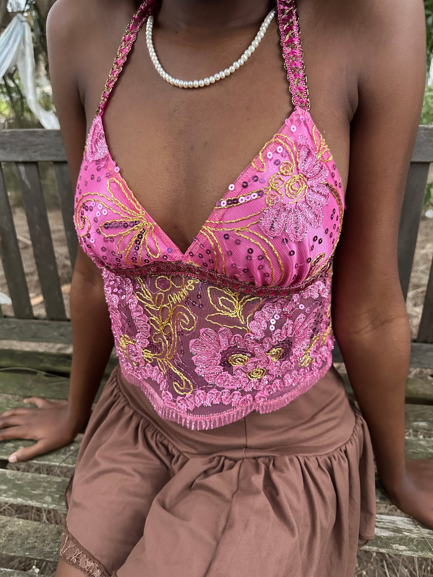 Pretty In Pink Halter Top